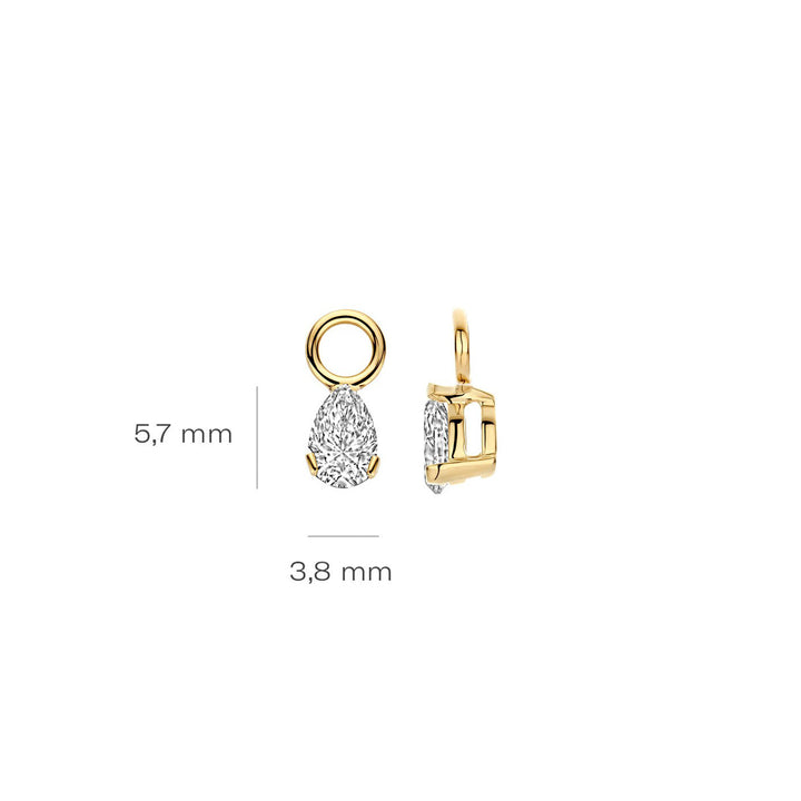 Blush Lab Diamonds Ohr Charms 14k Gelbgold - LG9004Y/S