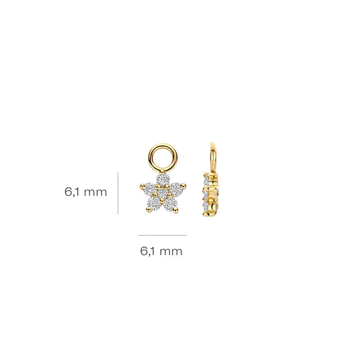 Blush Lab Diamonds Ohr Charms 14k Gelbgold - LG9005Y/S