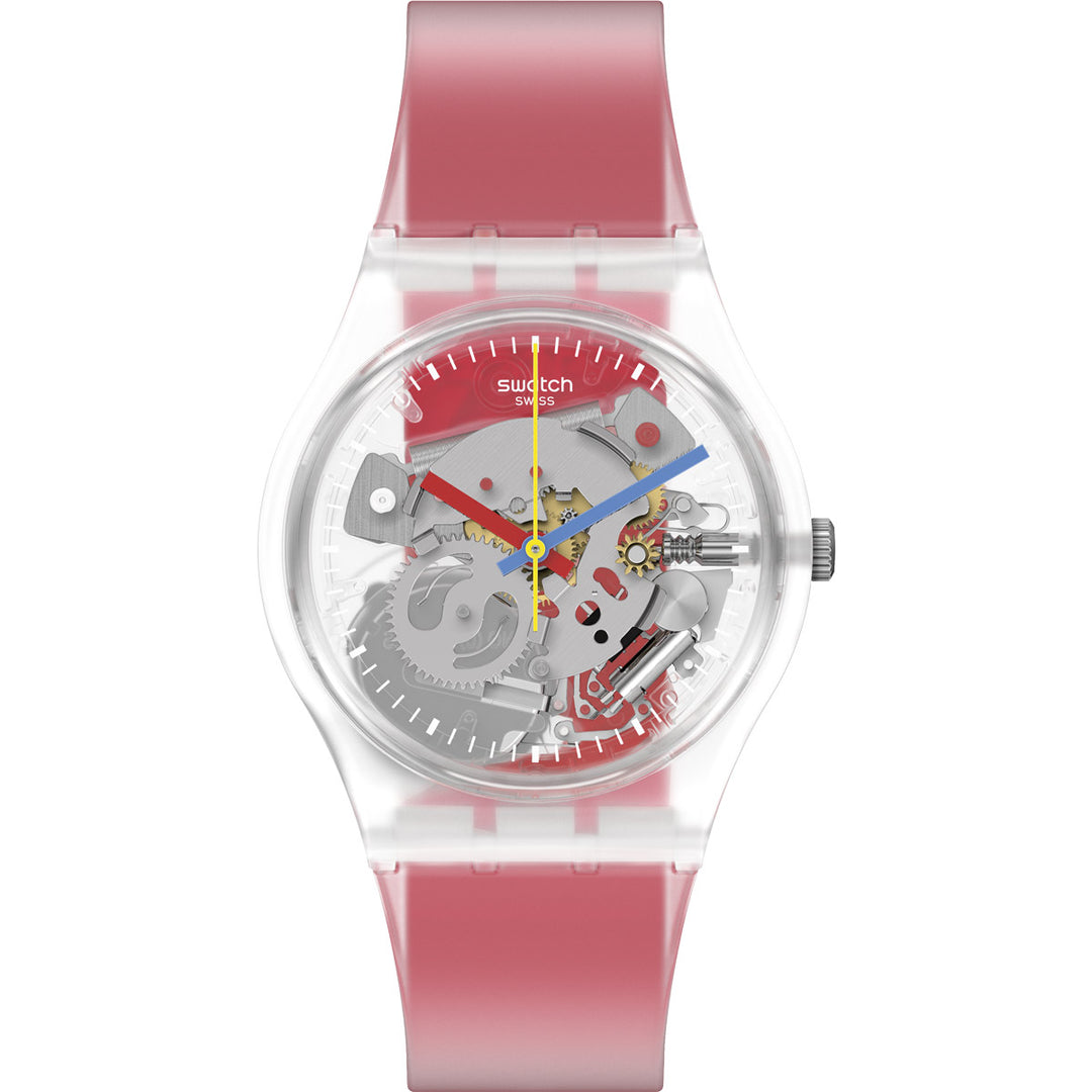 Swatch Clearly Red Striped - GE292