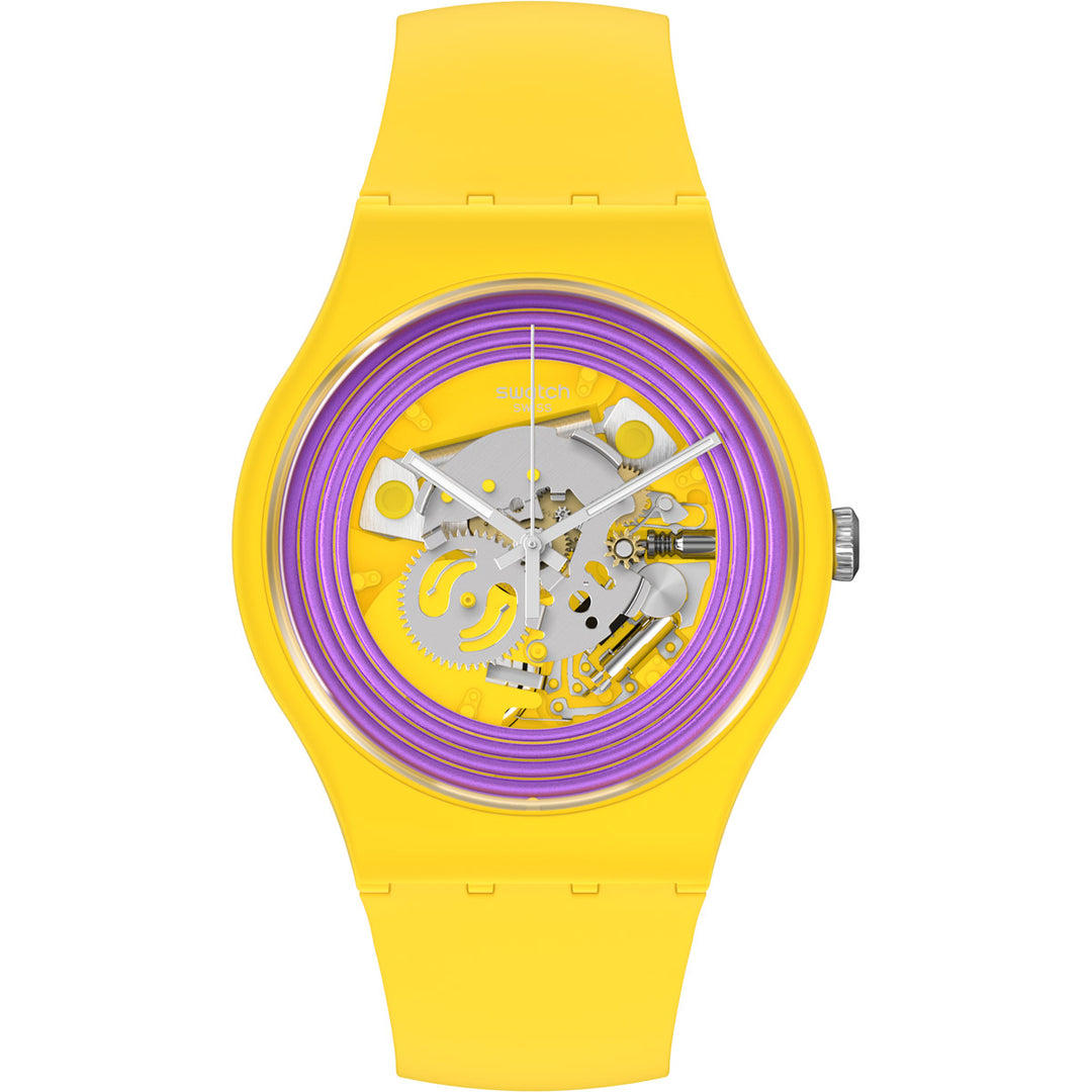 Swatch Purple Rings Yellow - SO29J100