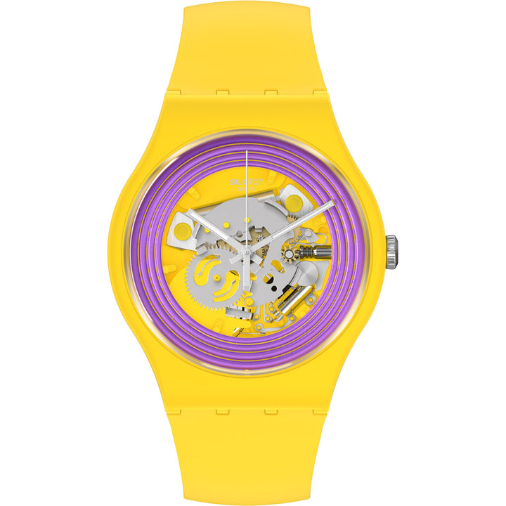 Swatch Purple Rings Yellow - SO29J100