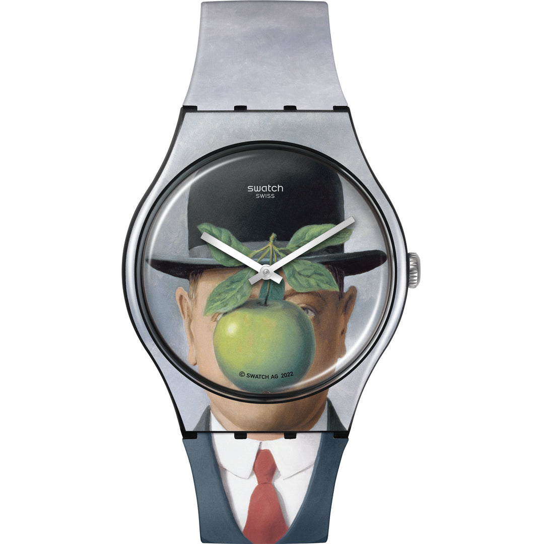 Swatch Le Fils de L'Homme by Rene Magritte - SUOZ350