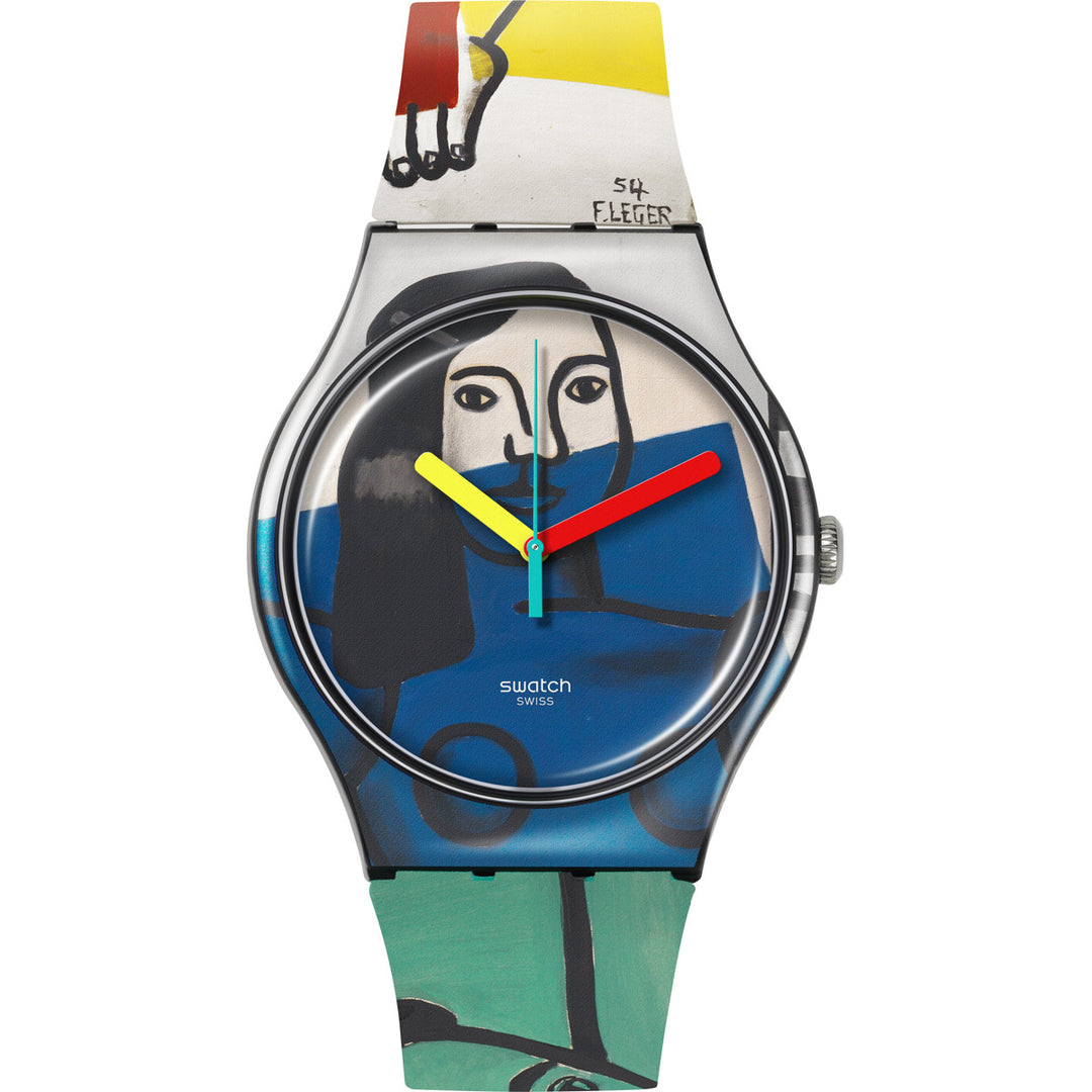Swatch Leger's Two Women Holding Flowers - SUOZ363