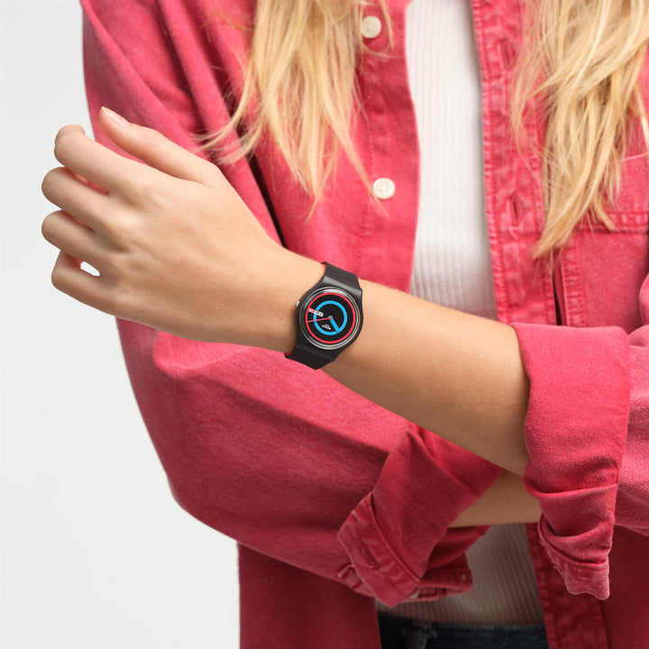 Swatch Circling Black - SO28B706