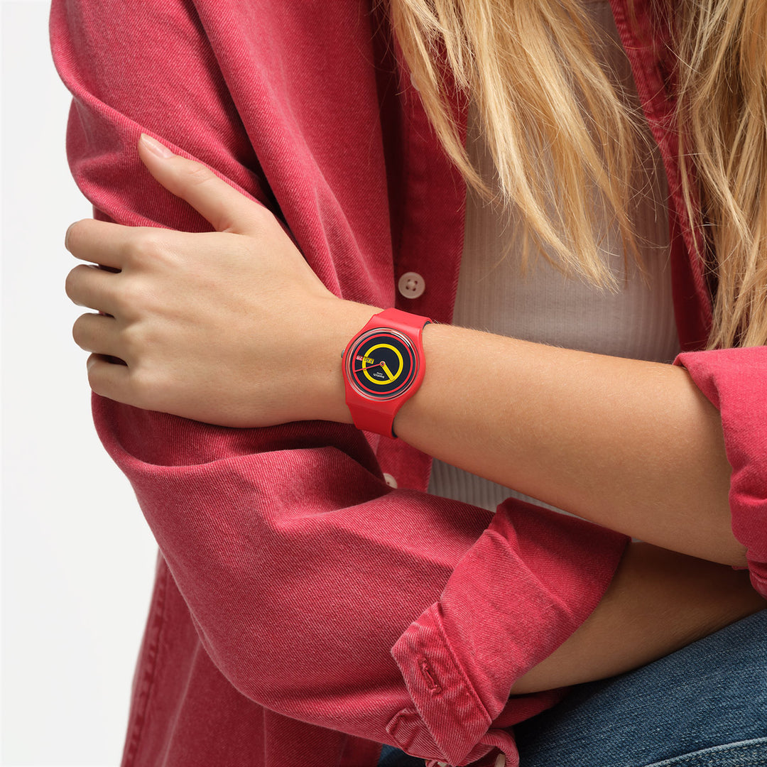 Swatch Concentric Red - SO28R702