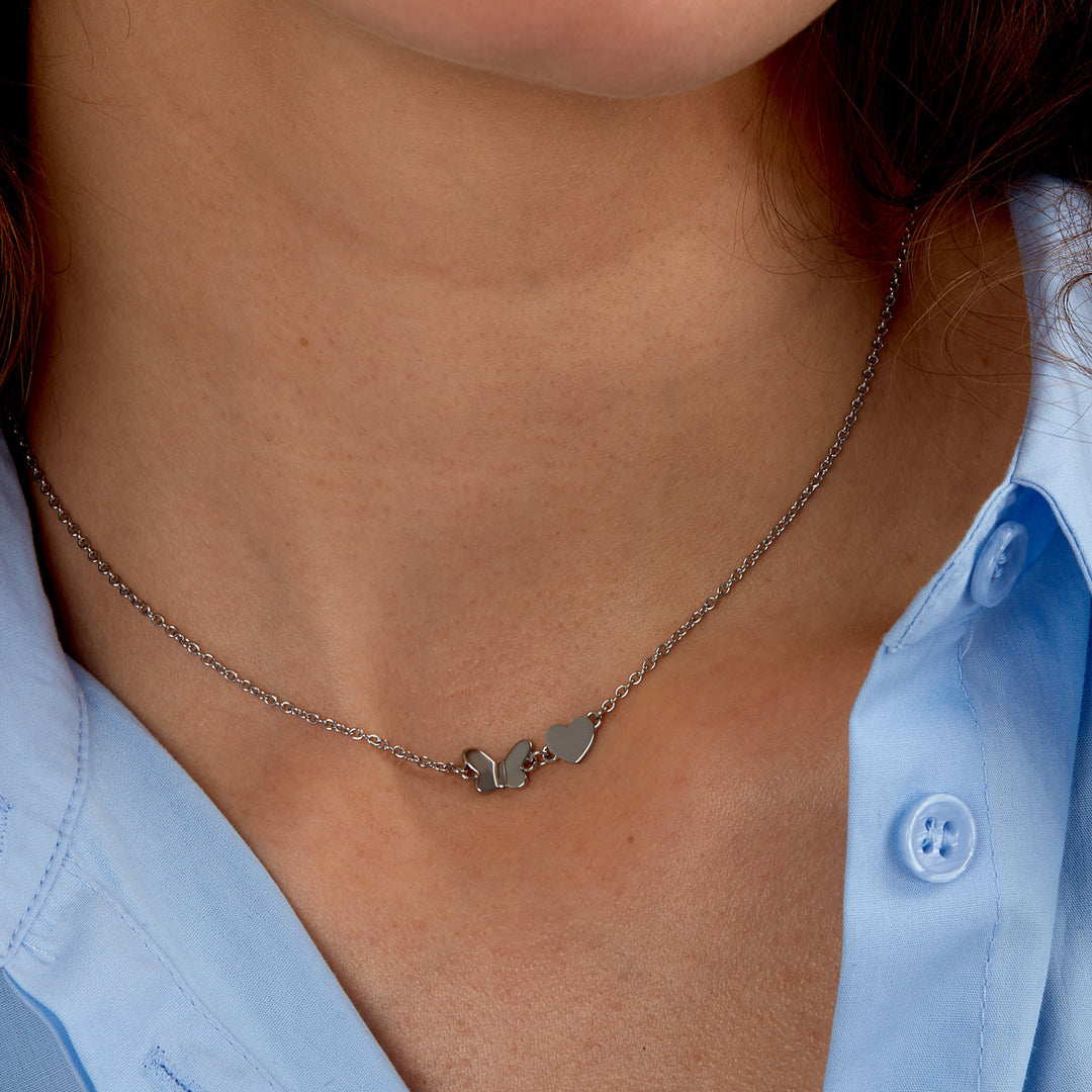 Morellato Passioni Butterfly Heart Halskette - SAUN32