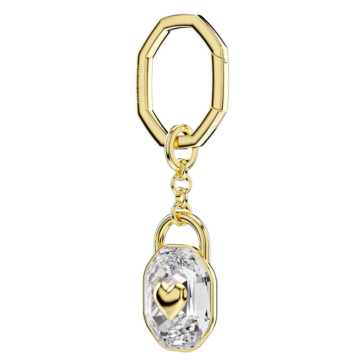 Swarovski Schlüsselanhänger Oval Schliff Weiss Goldlegierungsschicht - 5733765