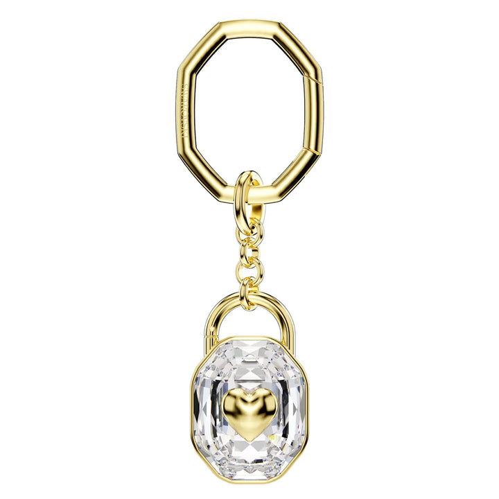 Swarovski Portachiavi Taglio Oval Bianco Placcato color oro - 5733765