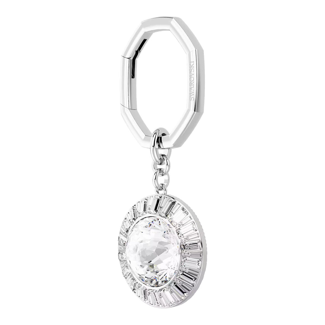 Swarovski Schlüsselanhänger Rundschliff Weiss Rhodiniert - 5669119