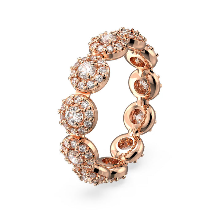 Swarovski Una Angelic Ring Rundschliff Weiss Roségold Legierungsschicht