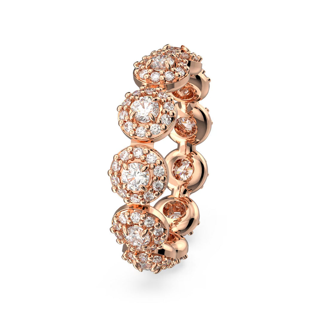 Swarovski Una Angelic Ring Rundschliff Weiss Roségold Legierungsschicht