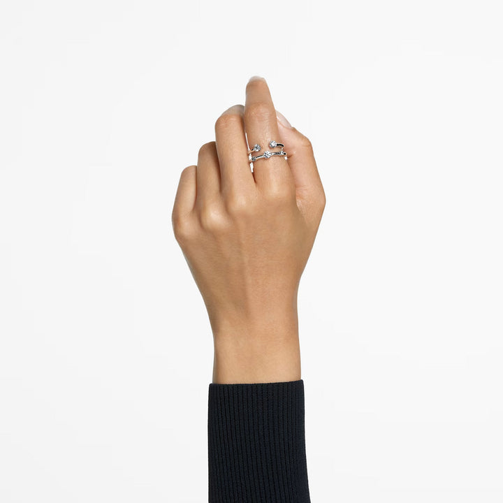 Swarovski Constella Ring Set Rundschliff Weiss Rhodiniert