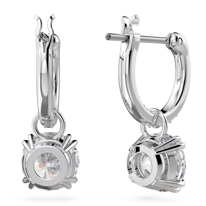 Swarovski Stilla Drop Ohrhänger Rundschliff Weiss Rhodiniert - 5636717