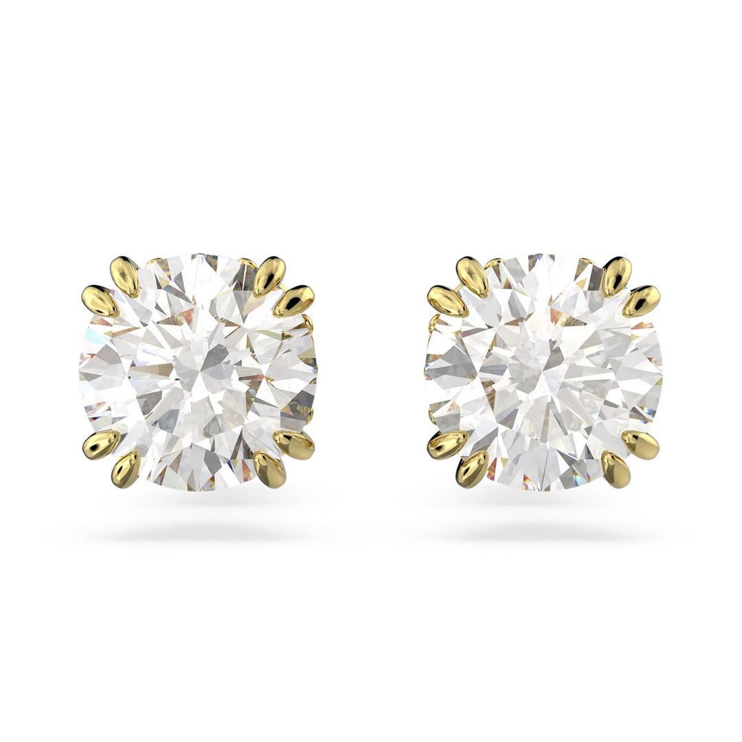 Swarovski Stilla Ohrstecker Rundschliff Weiss Goldlegierungsschicht - 5642595