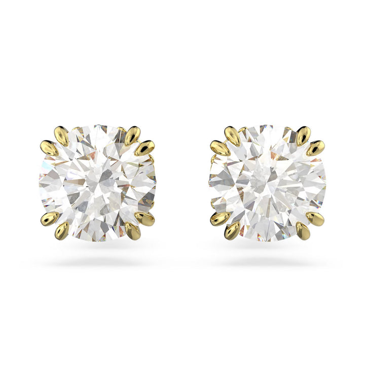 Swarovski Stilla Ohrstecker Rundschliff Weiss Goldlegierungsschicht - 5642595