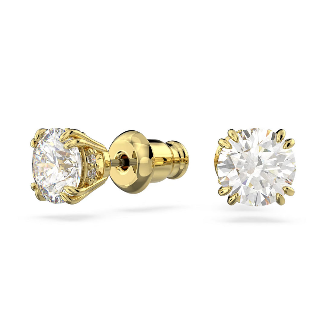 Swarovski Stilla Ohrstecker Rundschliff Weiss Goldlegierungsschicht - 5642595