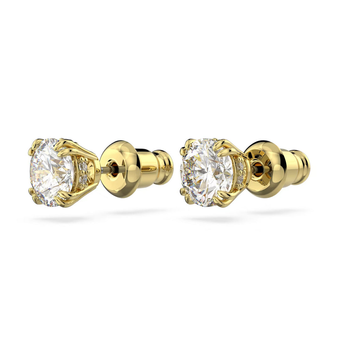 Swarovski Stilla Ohrstecker Rundschliff Weiss Goldlegierungsschicht - 5642595