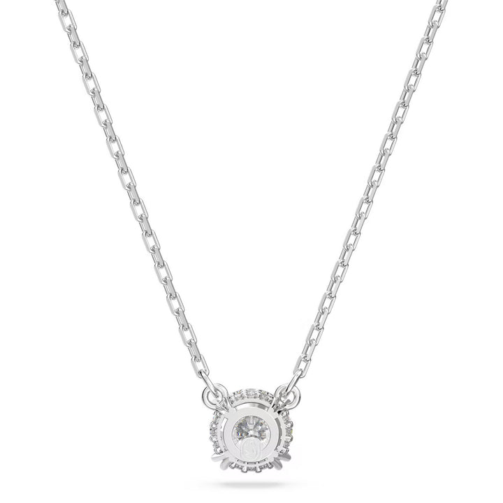 Swarovski Stilla Halskette Rundschliff Weiss Rhodiniert - 5636706