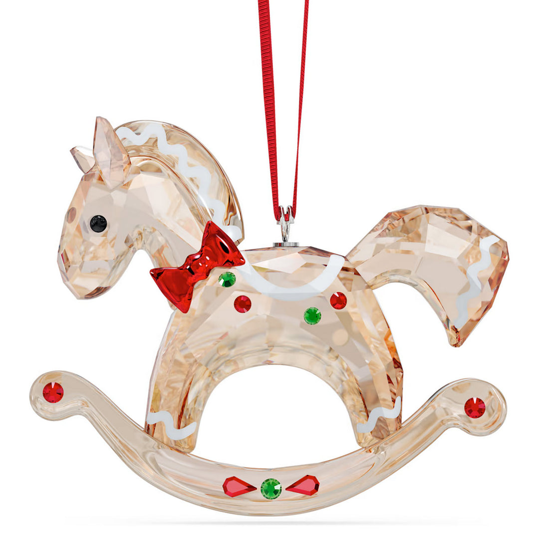 Swarovski Holiday Cheers Gingerbread Rocking Horse Ornament - 5627608
