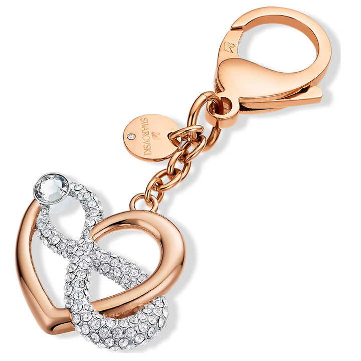 Swarovski Infinite Handtaschen Charm Unendlichzeichen und Herz Weiss Metallmix - 5530885