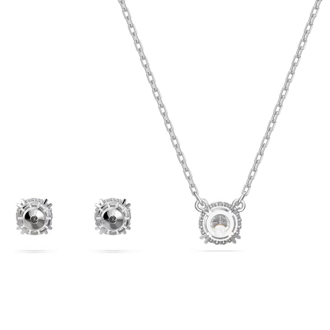 Swarovski Stilla Set Rundschliff Weiss Rhodiniert - 5647663