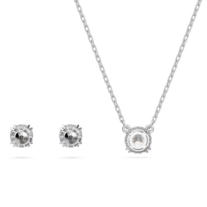 Swarovski Stilla Set Rundschliff Weiss Rhodiniert - 5647663
