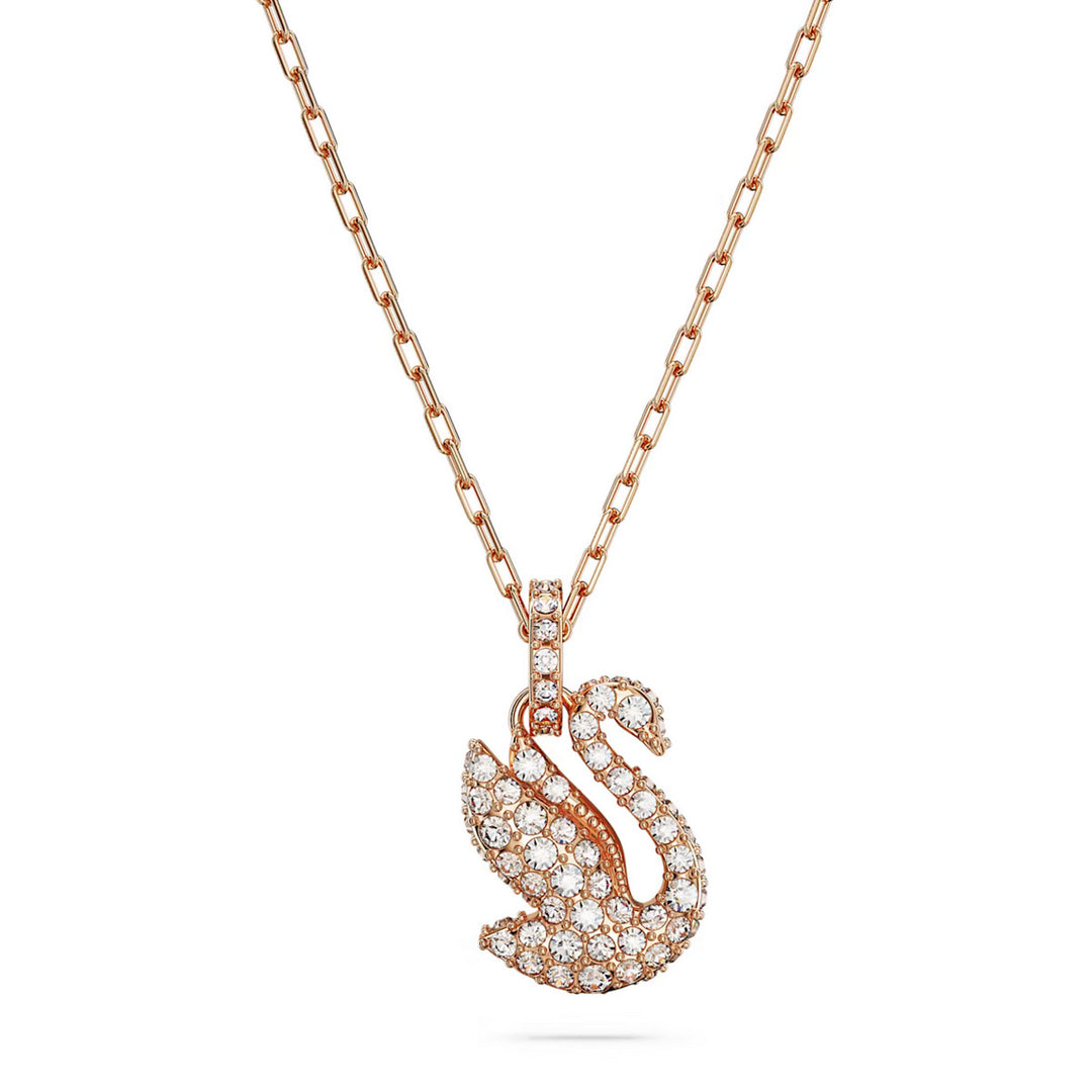 Swarovski Iconic Swan Halskette Schwan Klein Weiss Roségold - 5647555