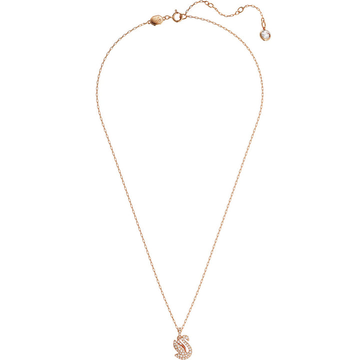 Swarovski Swan Halskette Schwan Klein Weiss Roségold Legierungsschicht - 5647555