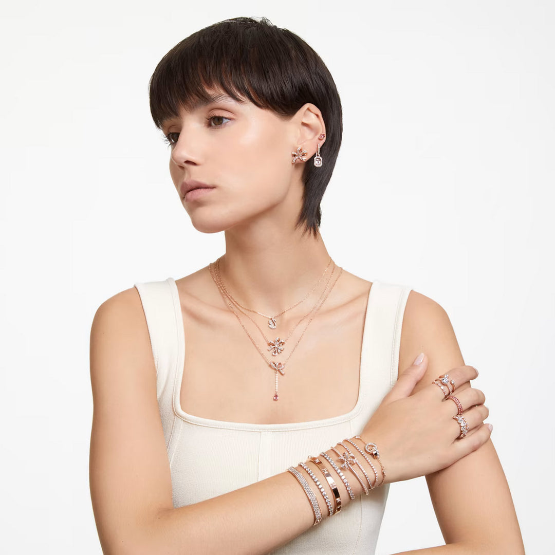 Swarovski Swan Halskette Schwan Klein Weiss Roségold Legierungsschicht - 5647555