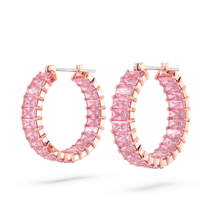 Swarovski Matrix Kreolen Baguette Schliff Rosa Roségold Legierungsschicht - 5657726