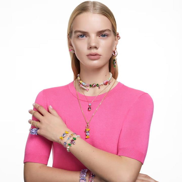 Swarovski Matrix Kreolen Baguette Schliff Rosa Roségold Legierungsschicht - 5657726