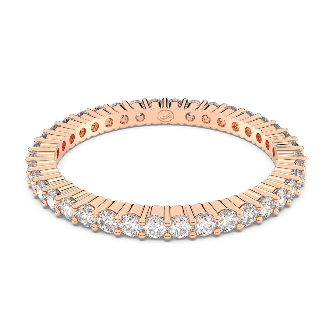 Swarovski Vittore Ring Rundschliff Weiss Roségold