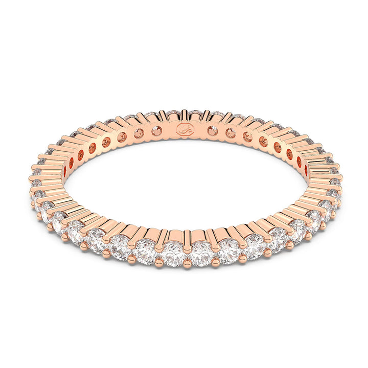 Swarovski Vittore Ring Rundschliff Weiss Roségold