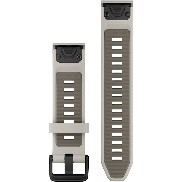Garmin QuickFit 20 Fog Gray Dark Sandstone Silicone Band - 010-13391-06