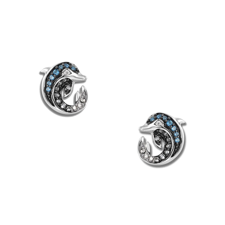 Seinerzeit Blue Delfin Infinity Ohrstecker - SZA-2994-490