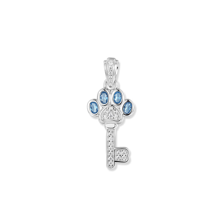 Porte-clés Patte Bleue vintage - SZA-3994-492