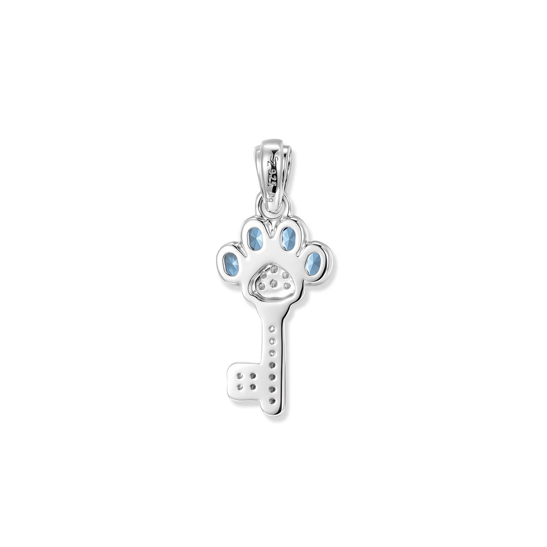 Seinerzeit Blue Paw Schlüssel Anhänger - SZA-3994-492