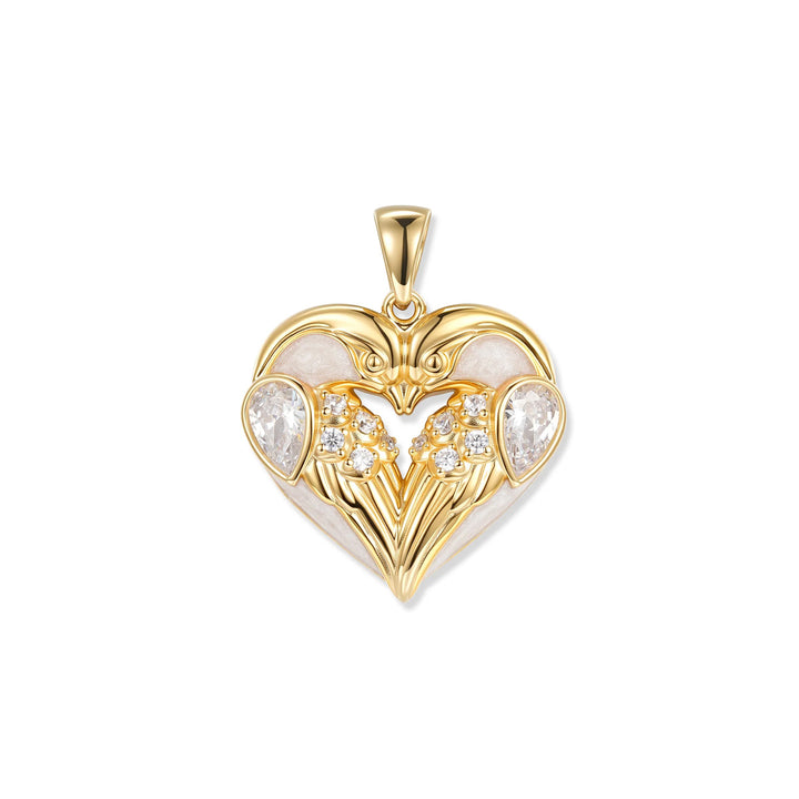 Seinerzeit Crystal Birds Herz Anhänger - SZA-3960-499