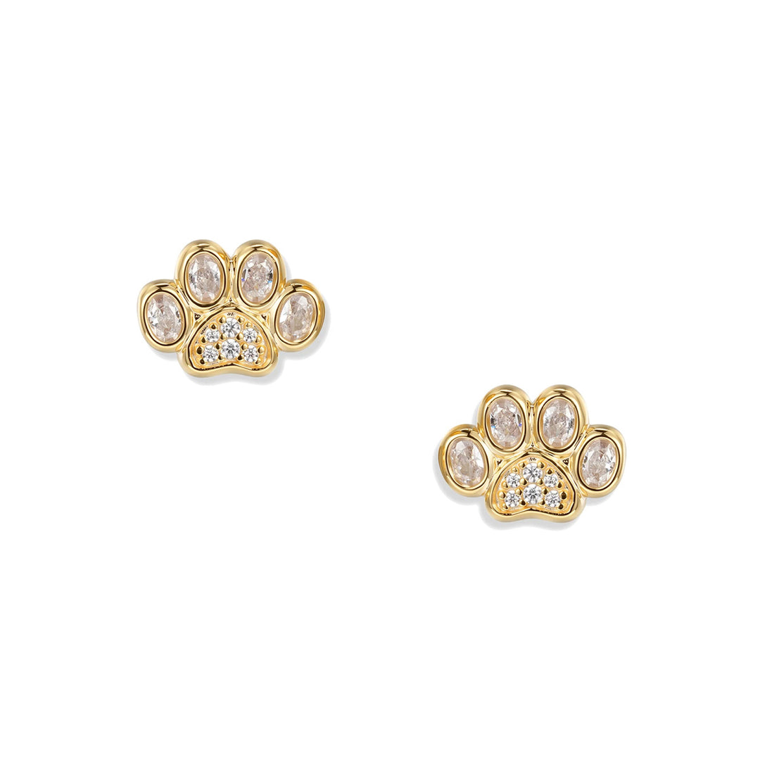 Seinerzeit Crystal Paw Pfoten Ohrstecker - SZA-2960-492