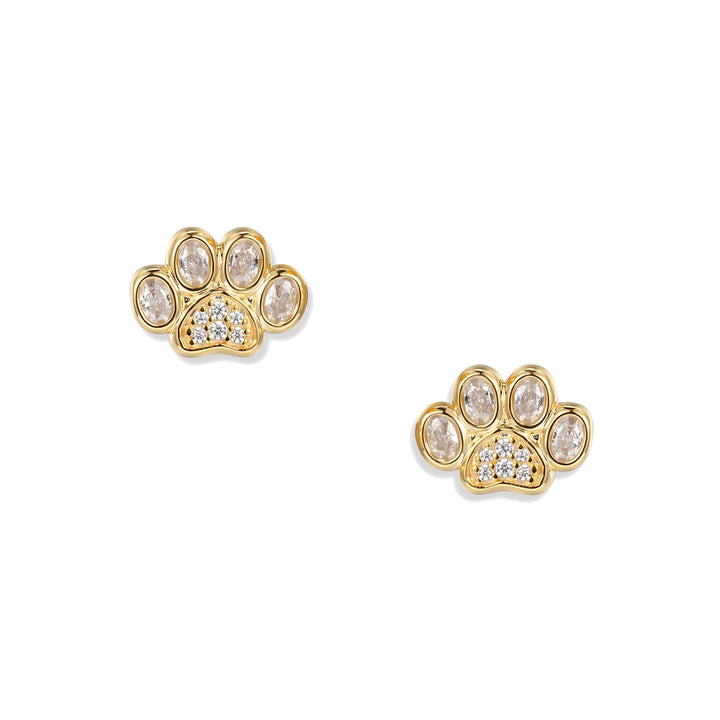 Seinerzeit Crystal Paw Pfoten Ohrstecker - SZA-2960-492