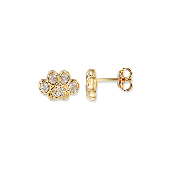 Seinerzeit Crystal Paw Pfoten Ohrstecker - SZA-2960-492
