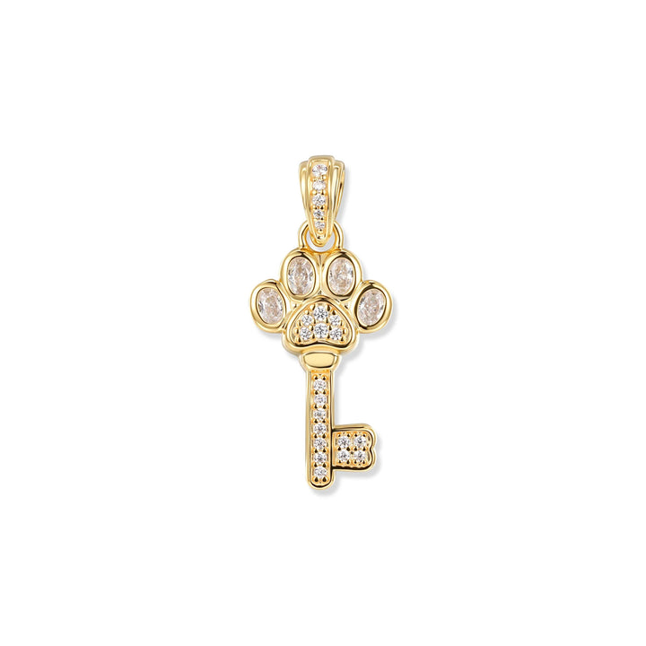 Seinerzeit Crystal Paw Schlüssel Anhänger - SZA-3960-492