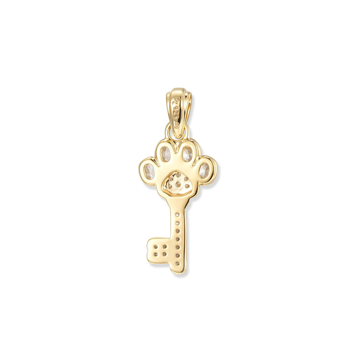 Seinerzeit Crystal Paw Schlüssel Anhänger - SZA-3960-492