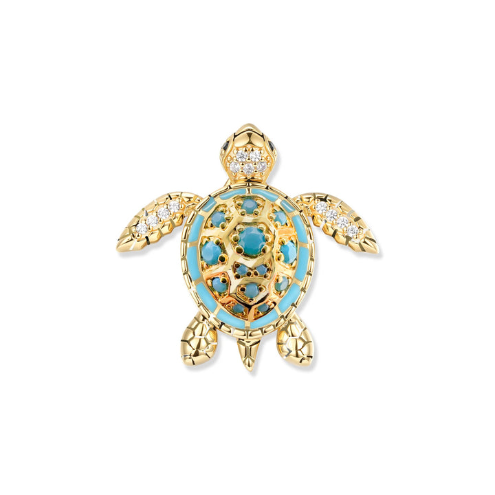 Formerly Felina Aqua Turtle Pendant - SZA-3965-475