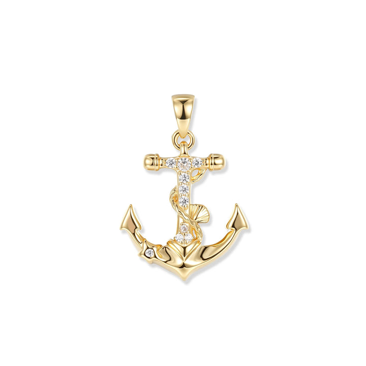 Seinerzeit Haven Crystal Anchor Pendant - SZA-3960-480