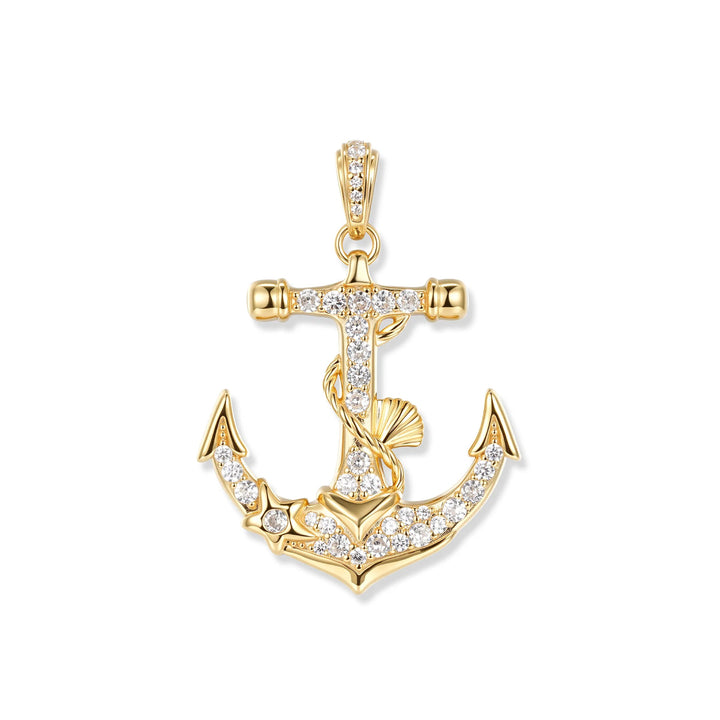 At that time Marina Crystal Anchor Pendant - SZA-3960-482