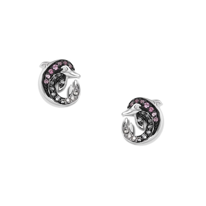 Seinerzeit Pink Delfin Infinity Ohrstecker - SZA-2998-490