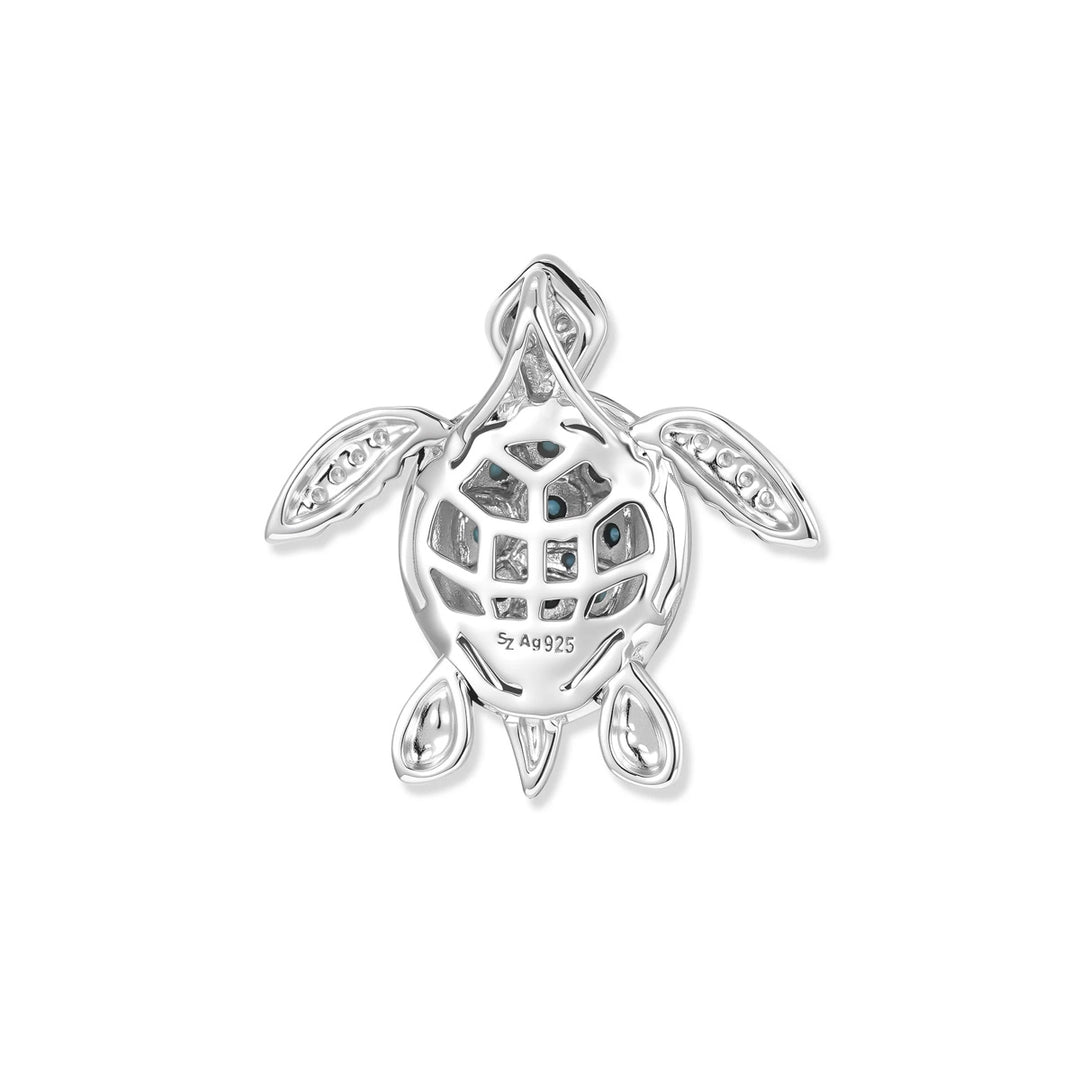 Seinerzeit Sheela Aqua Schildkröten Anhänger - SZA-3995-475