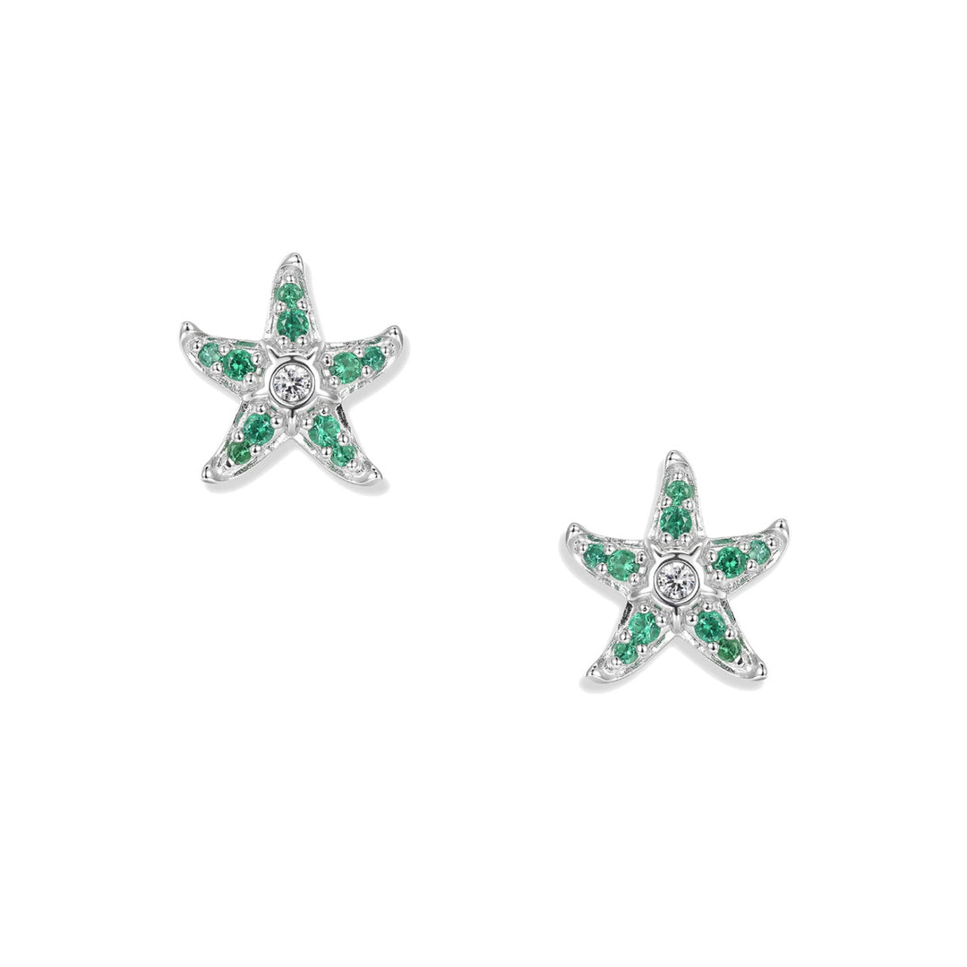 Seinerzeit Sonja Green Seestern Ohrstecker - SZA-2993-478