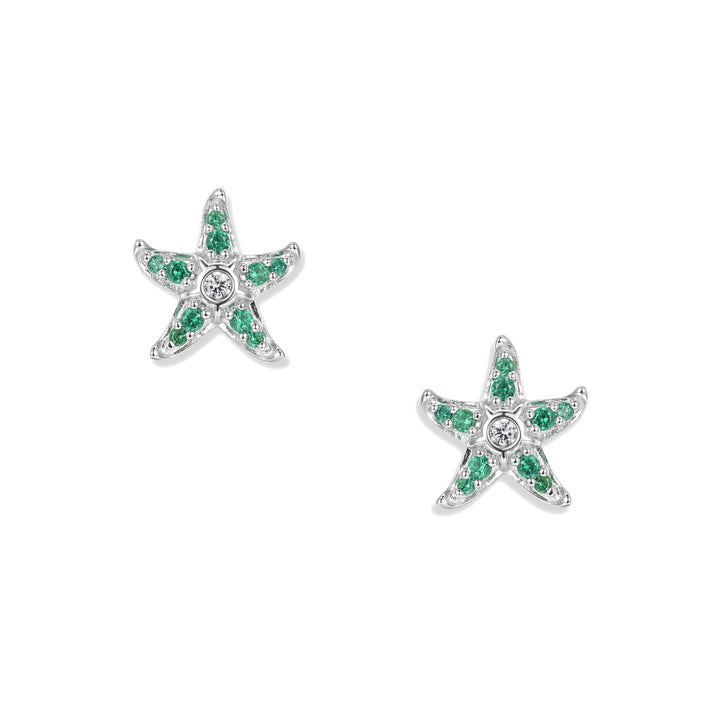 Seinerzeit Sonja Green Seestern Ohrstecker - SZA-2993-478